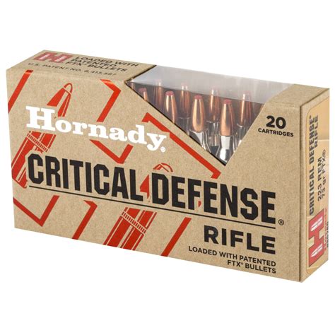 Hornady Critical Defense .223 Remington 73 Grain Flex Tip.